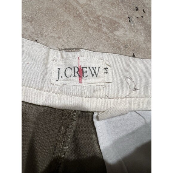 J Crew Pants Mens 34x30 Fits (33x30) Beige Oarsman Classic Chino Straight Casual - Picture 2 of 8